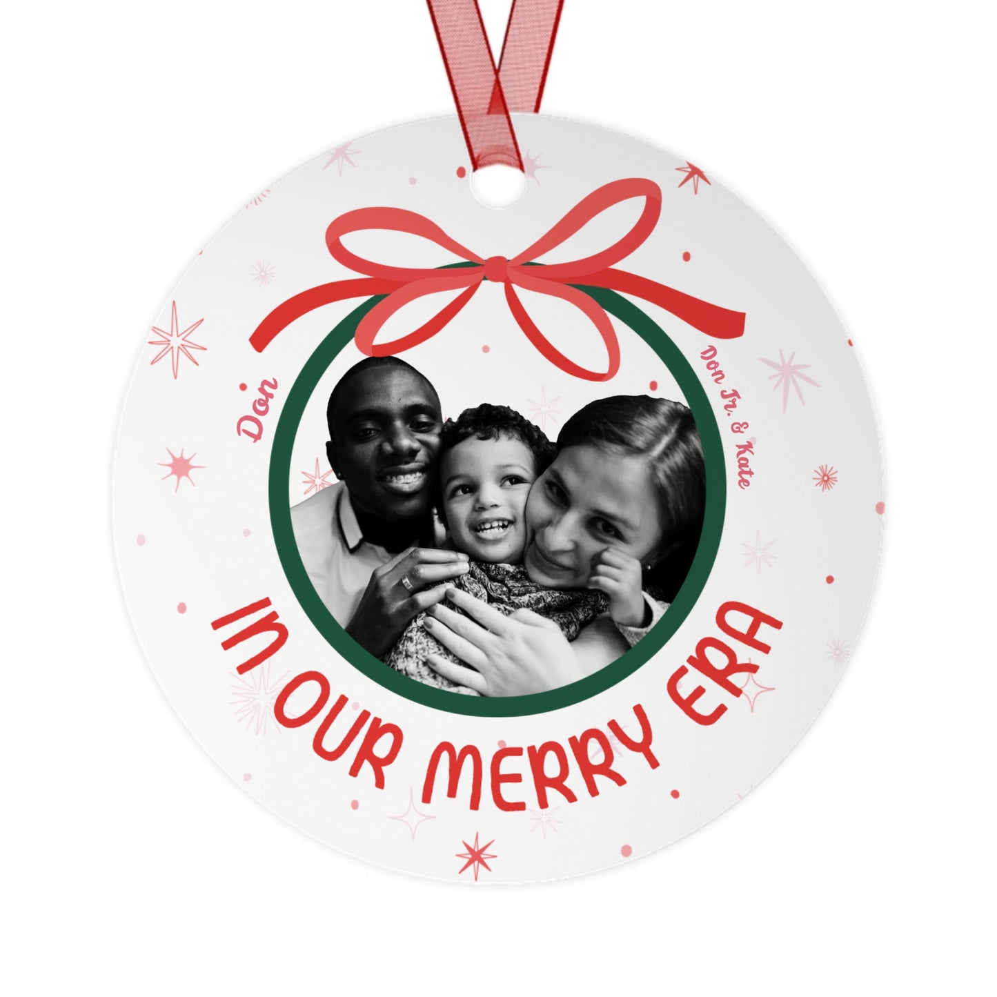 Personalized Metal Ornament | Add Your Photo & Message