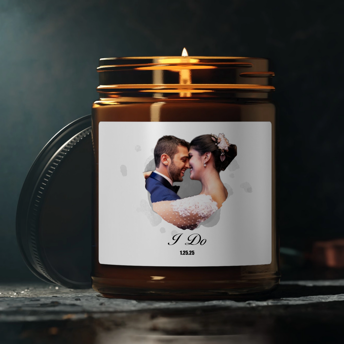 Personalized Photo Cut Out Candle, 9 oz.