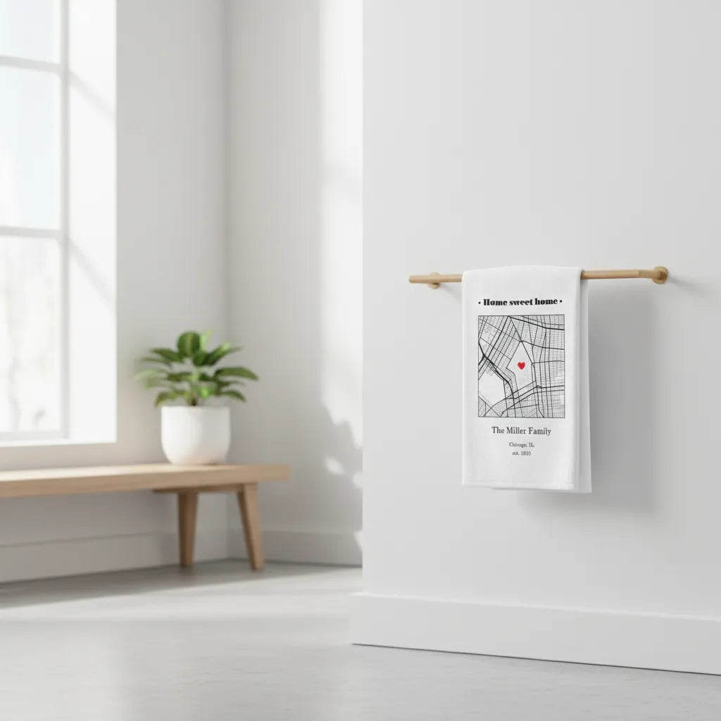 Personalized Hand Towel | Housewarming Gift