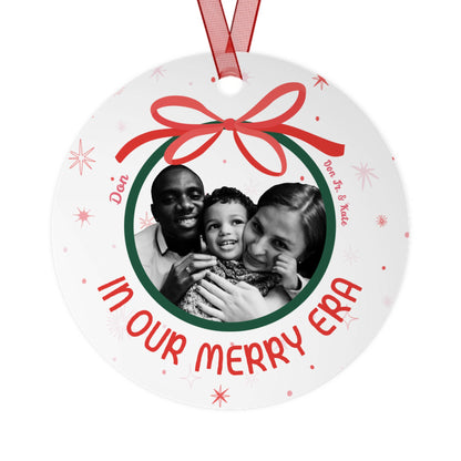 Personalized Metal Ornament | Add Your Photo & Message
