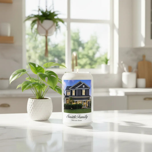 Custom Photo & Text Candle, 13.75 oz.