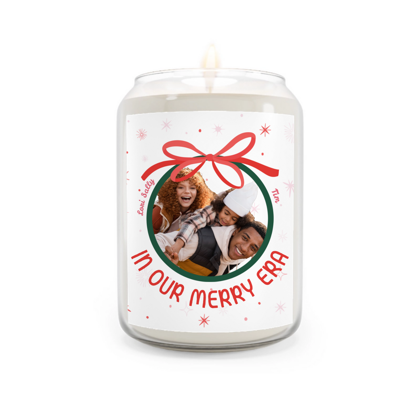 Christmas Bow Scented Soy Candle, 13.75 oz.
