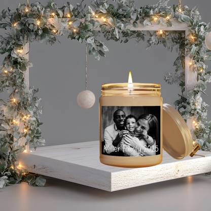 Custom Soy Candle | Add Your Photo & Message, 9 oz.