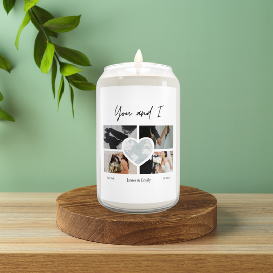 Personalized You and I Scented Candle, 13.75 oz.