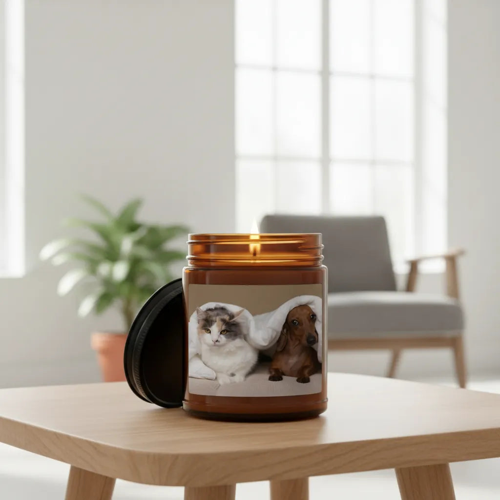 Custom Soy Candle | Add Your Photo & Message, 9 oz.