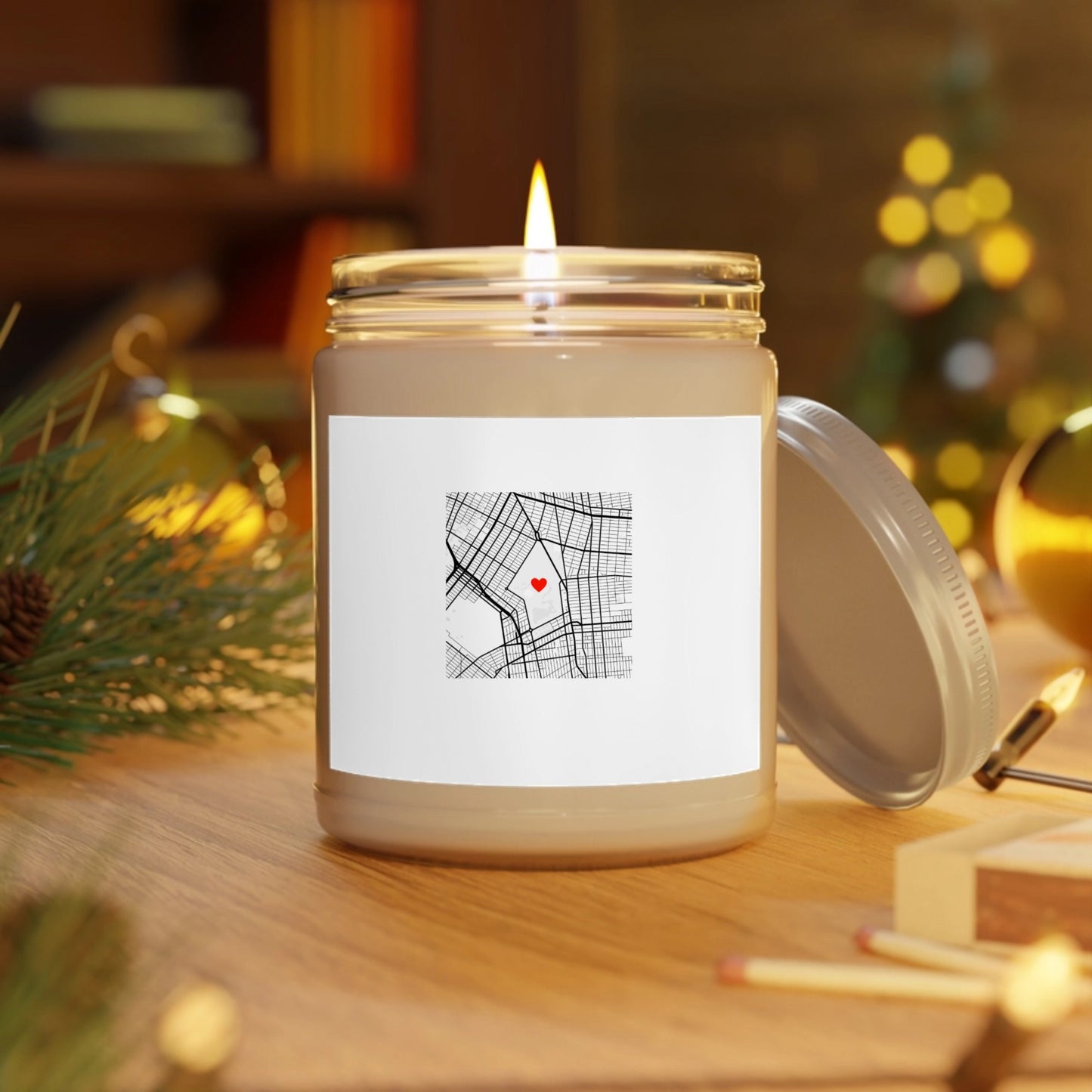 Personalized Map Scented Candles, 9 oz.