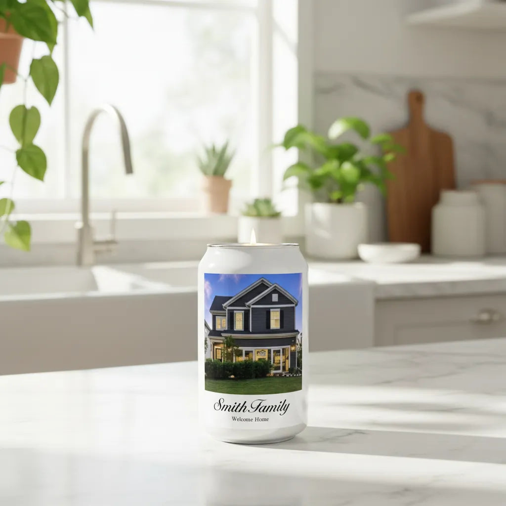 Custom Photo & Text Candle, 13.75 oz.