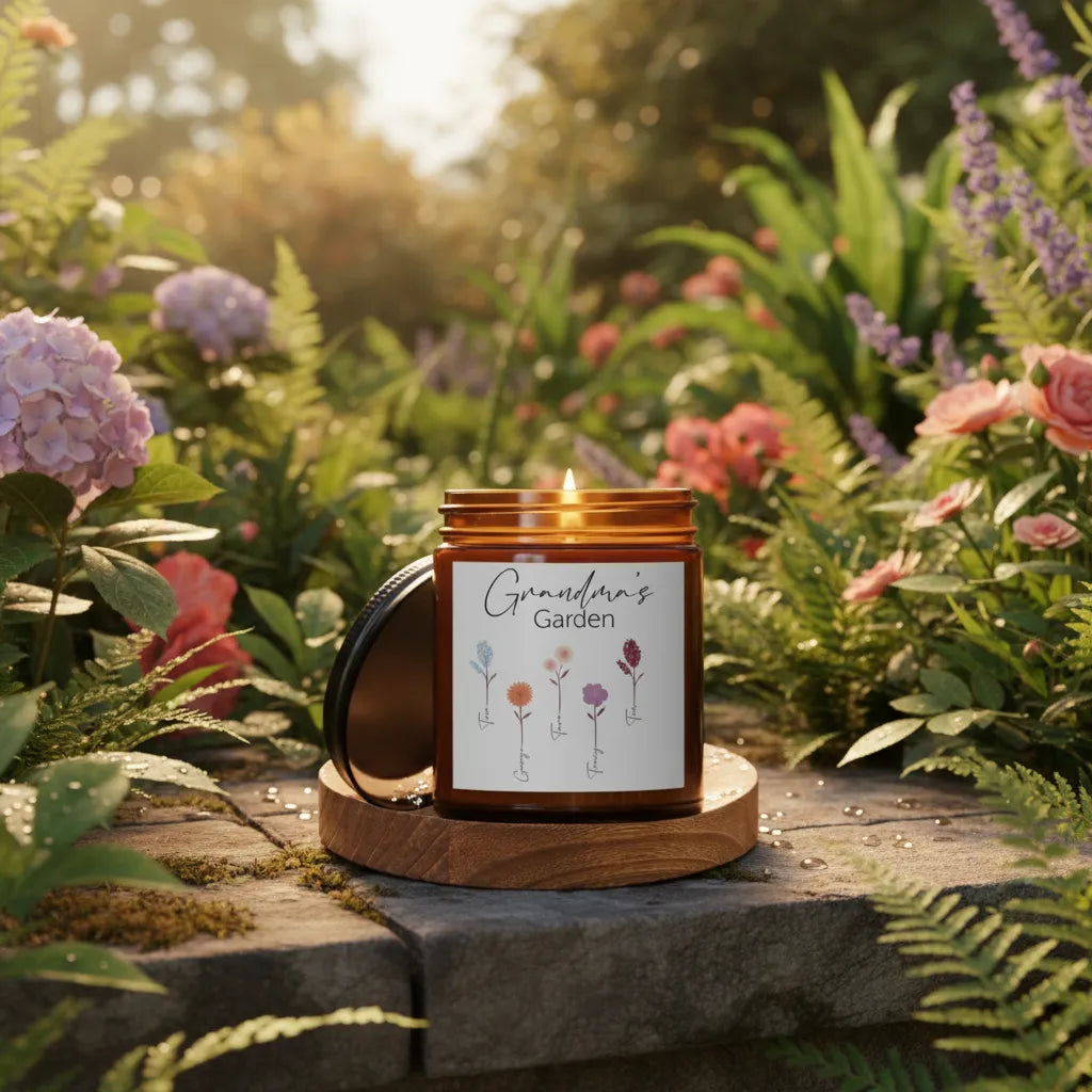 Personalized Grandma's Garden Candle, 9 oz.