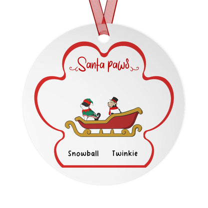 Personalized Pet Ornament With Names & Styling
