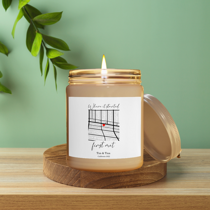 Personalized Map Scented Candles, 9 oz.