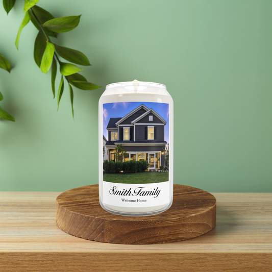Custom Photo & Text Candle, 13.75 oz.